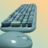 Limited Edition Pastel Blue Keyboard Mouse Combo 5