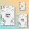 Cute Colorful Henna Doodle Flower Design Notebook Diary Bookmark Sticky Pads Notepads 3 3