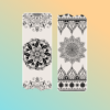 Cute Colorful Henna Doodle Flower Design Notebook Diary Bookmark Sticky Pads Notepads 8 2