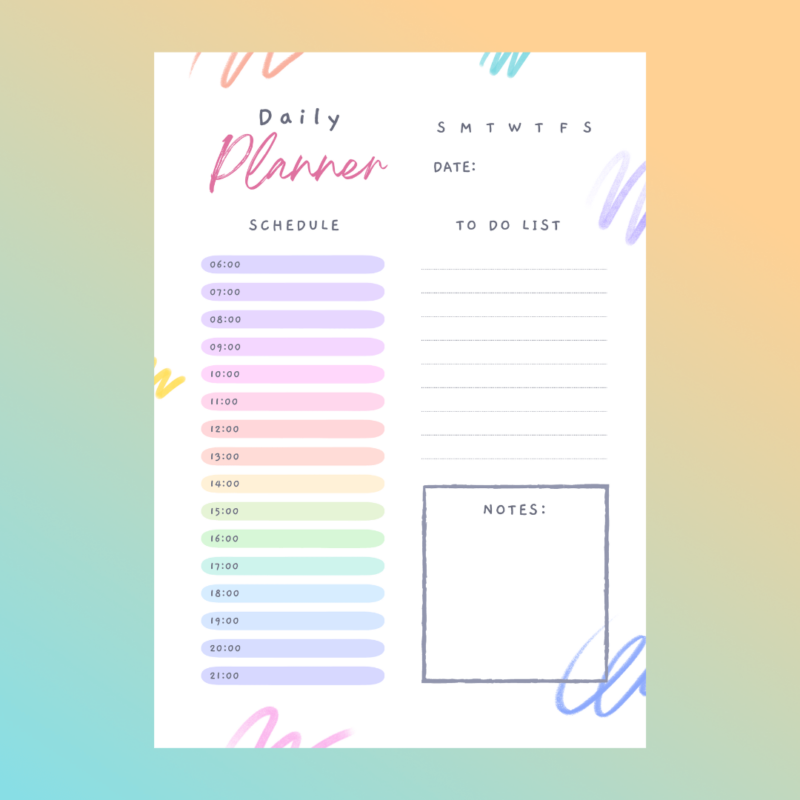 Cute Persoonalized Custom Planner Customized Diary 1