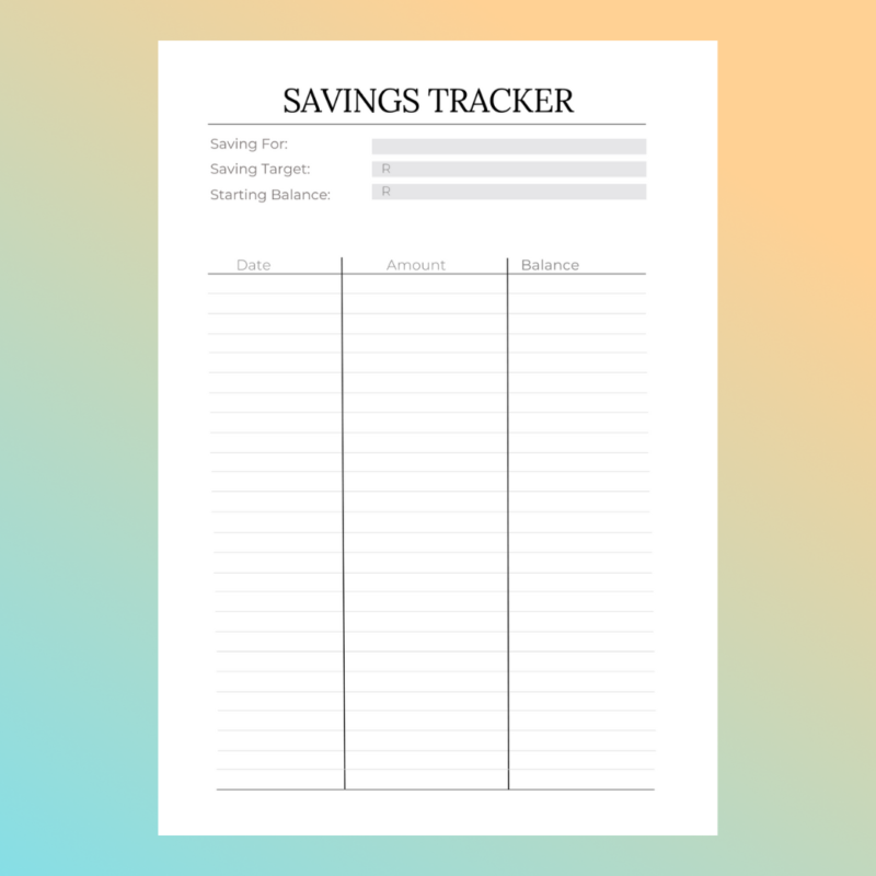 Persoanlised Financial Planner Customised Budget Journal 4
