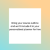 Valenna Academic Planner Course Outline Offer