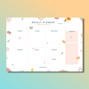 Custom Desk Planner Desk Calendar Personalised Desk Pad (2)