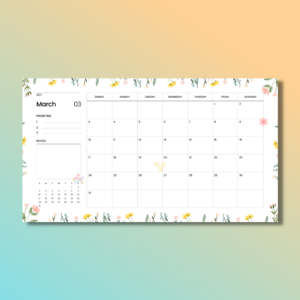 Custom Desk Planner Desk Calendar Personalised Desk Pad (2)