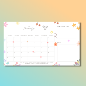 Custom Desk Planner Desk Calendar Personalised Desk Pad (5)