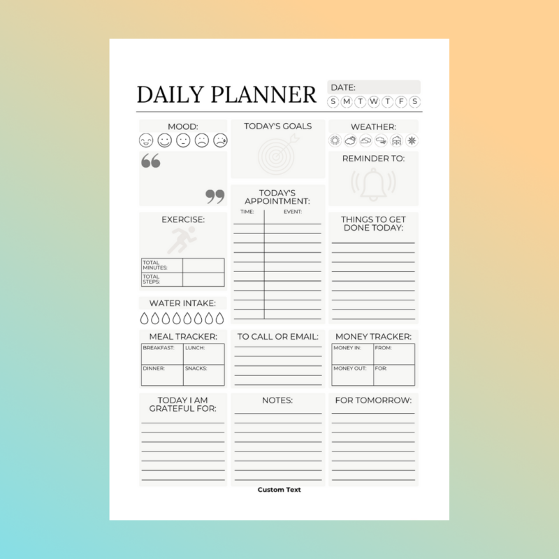 Personalised Notebook Custom Planner Personalised Diary Custom Stationery (28)