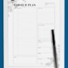 Undated Planner with Daily Checklist 6