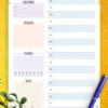 Dated Daily Planner – Floral Style 5