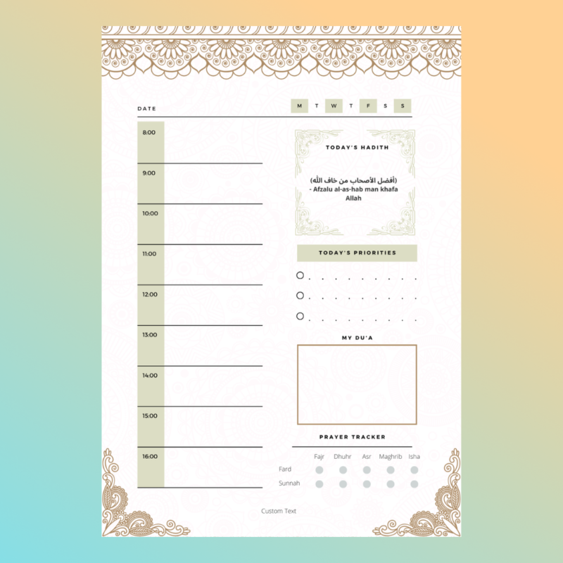 Custom Stationery Custom Planners Personalised Stickers Islam Planners Muslim Journal Spiritual Stationery (3)