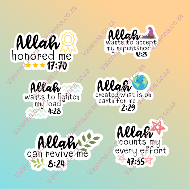 Islam Stickers Moslem Journalis Stickers Islamic Journaling Accessories (7)