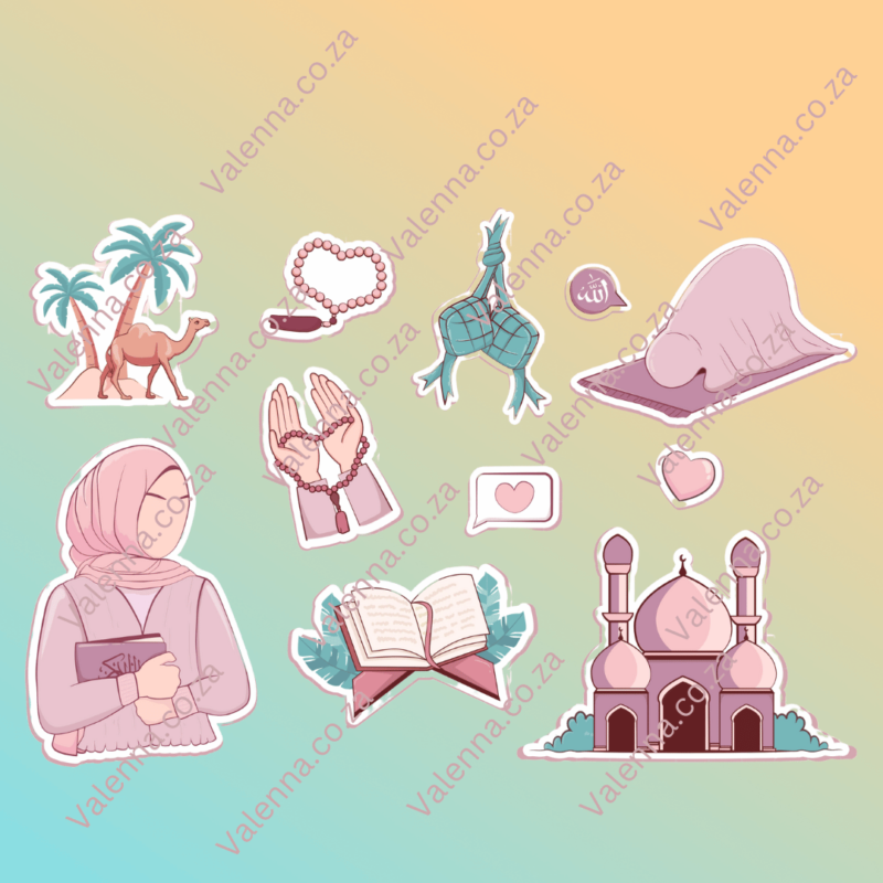 Custom Ramadan Decals Stickers Islam Journling Stickers (3)