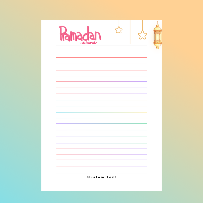 Ramadad Islam Personalised Notepads Muslim Dekpads (5)