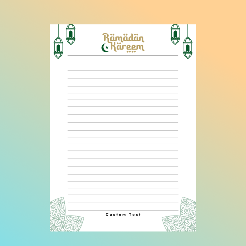 Ramadad Islam Personalised Notepads Muslim Dekpads (7)